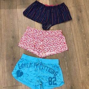 Cotton pajama shorts (3 pairs)